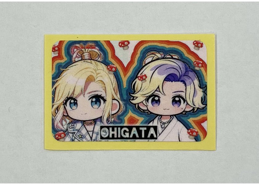 推し活でステッカーとキーホルダーを作製しました！