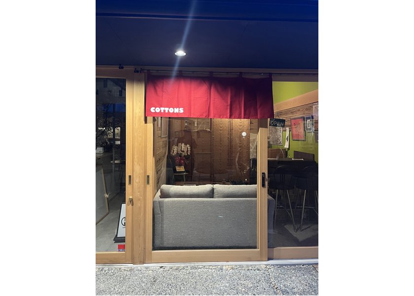 【COTTONS様】店舗のれんを制作させていただきました！