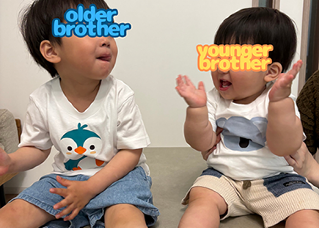 兄弟オリジナル子供服を制作しました！