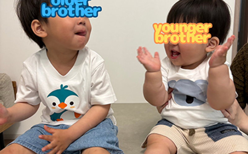 兄弟オリジナル子供服を制作しました！