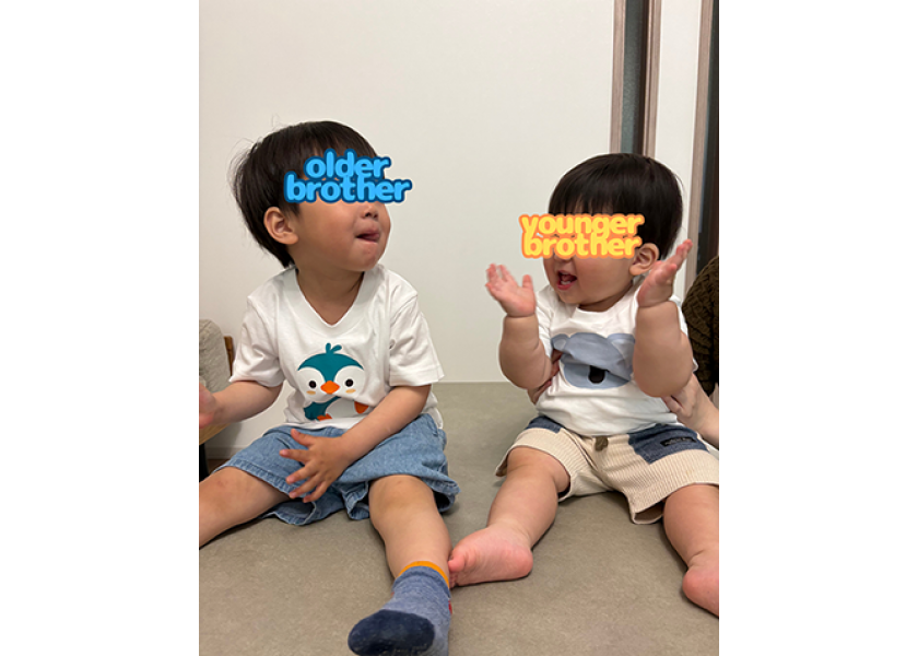 兄弟オリジナル子供服を制作しました！