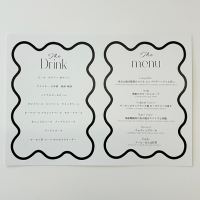 結婚式用 メニュー表・メッセージカード印刷をさせて頂きました！