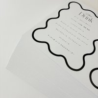 結婚式用 メニュー表・メッセージカード印刷をさせて頂きました！