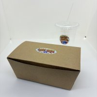 【キッチンカースタジアム】カップ・テイクアウト容器用シールを制作させて頂きました！