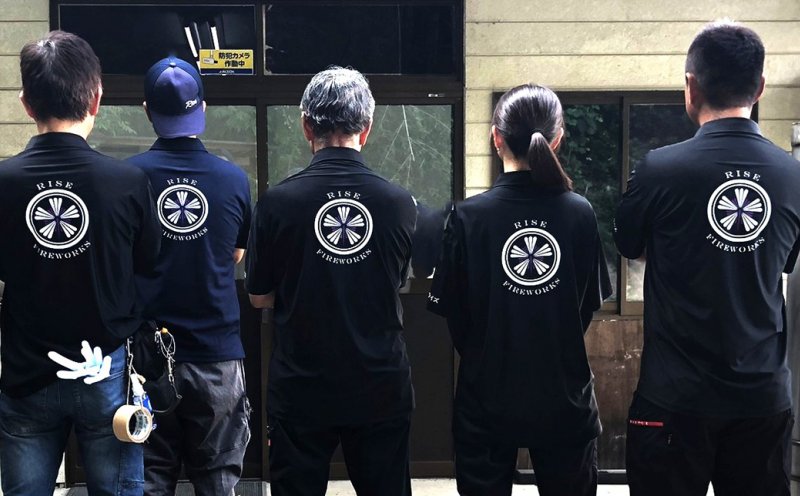 【株式会社ライズ様】花火師チームTシャツ（約60枚）制作させていただきました！