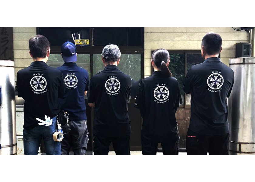 【株式会社ライズ様】花火師チームTシャツ（約60枚）制作させていただきました！