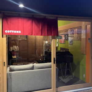 【COTTONS様】店舗のれんを制作させていただきました！